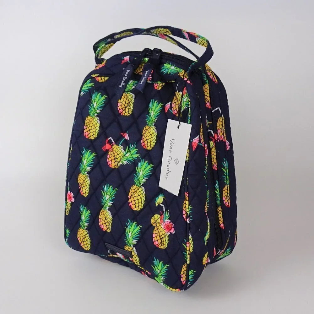 New Vera Bradley Lunch Bunch Bag Toucan Pineapple Tropical Print - Picture 3 of 7